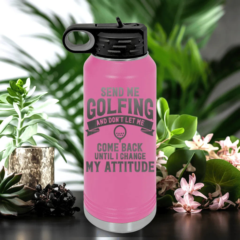 Send Me Golfing Water Bottle