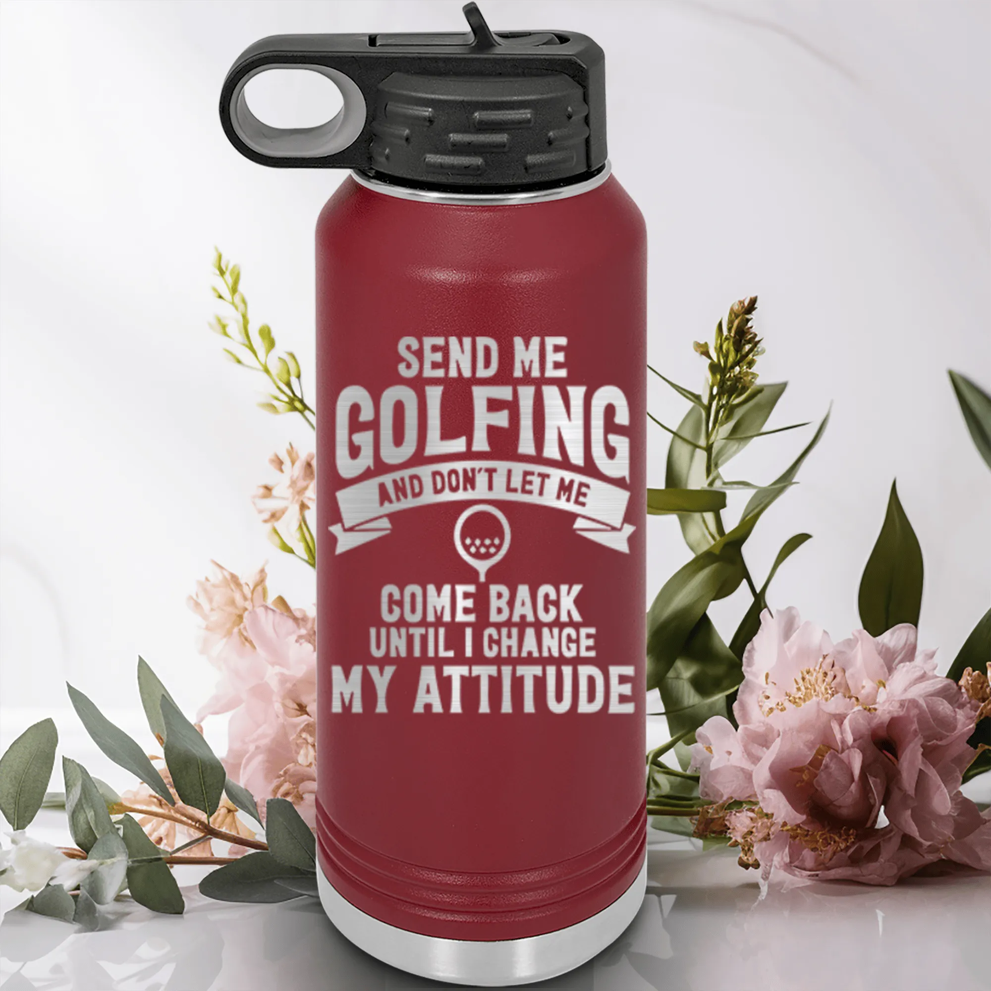 Send Me Golfing Water Bottle