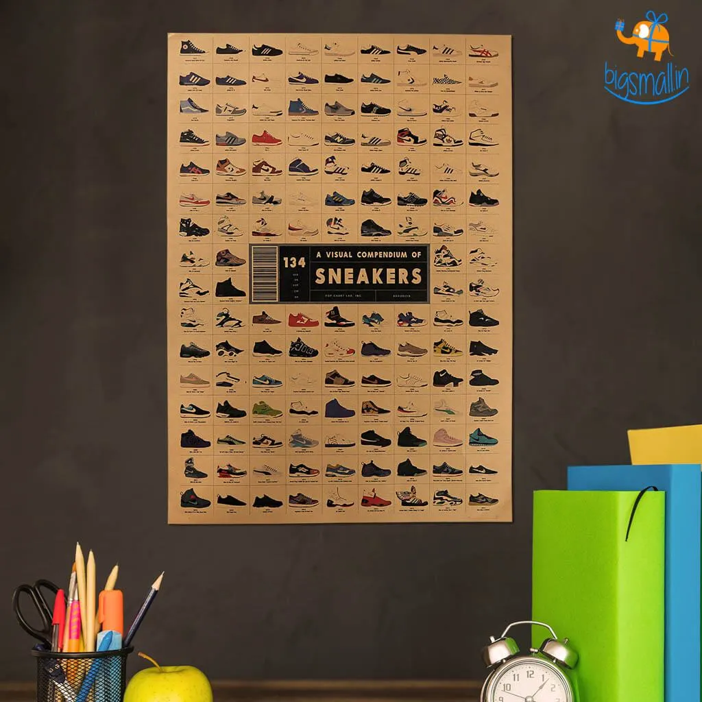 Sneakers Kraft Paper Poster