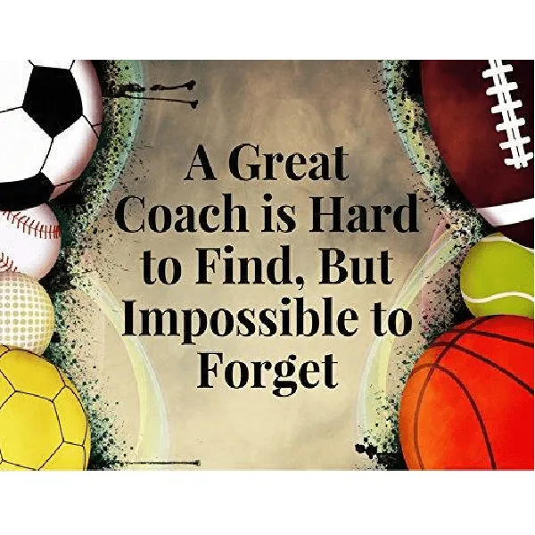 Soccer Keychain - Great Coach is Hard to Find But Impossible to Forget