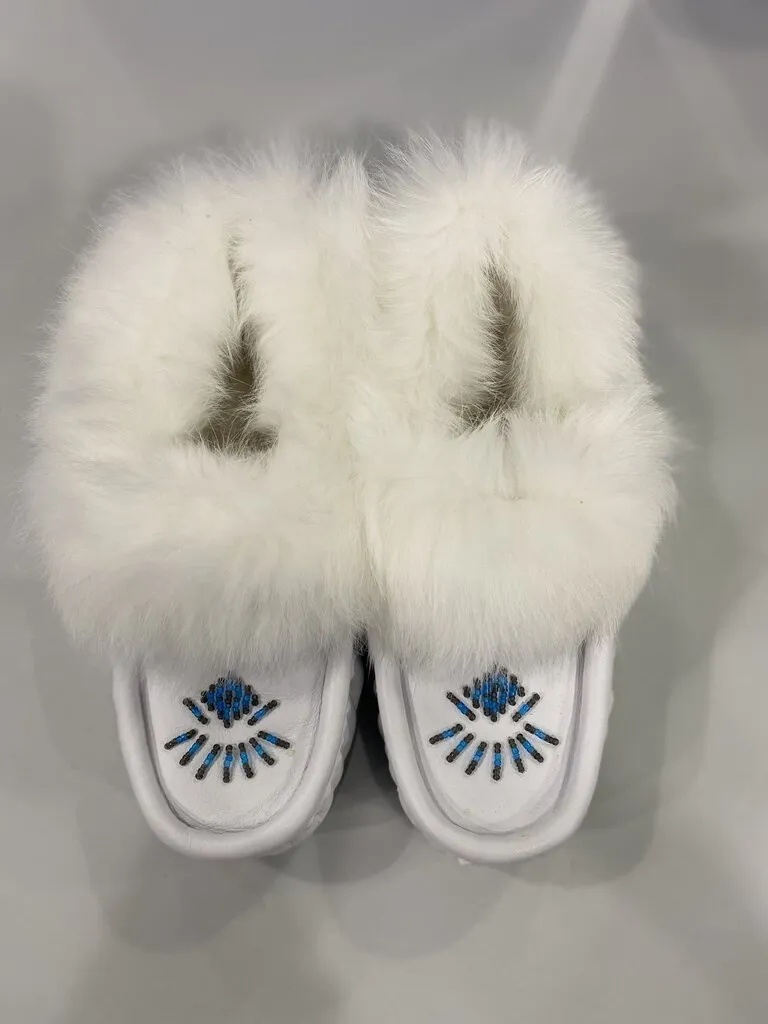 Softmoc white moccasins