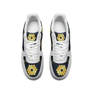 Space Telescope Unisex Low Top Leather Sneakers