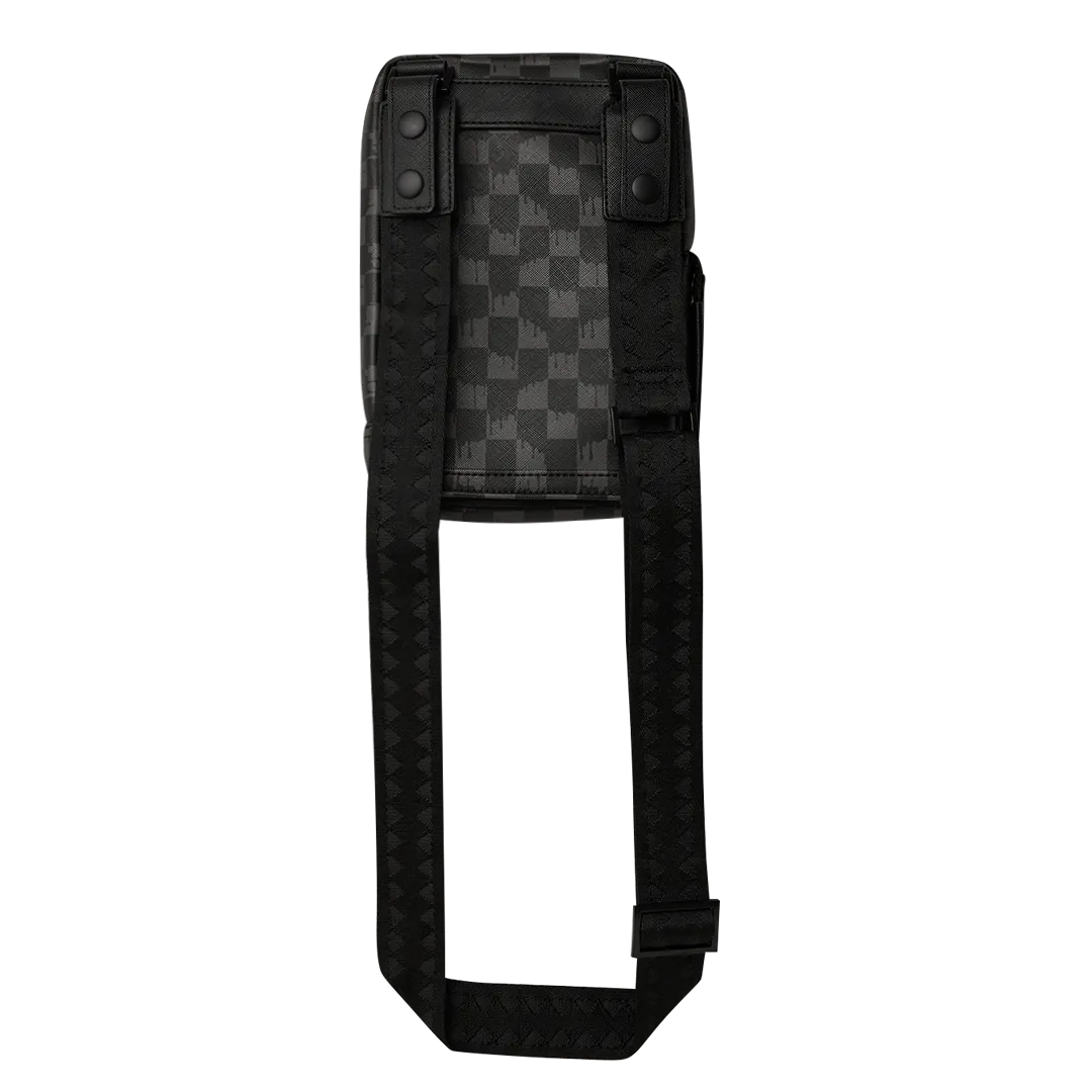 Sprayground Hangover Drip Check Sling - Black / Grey