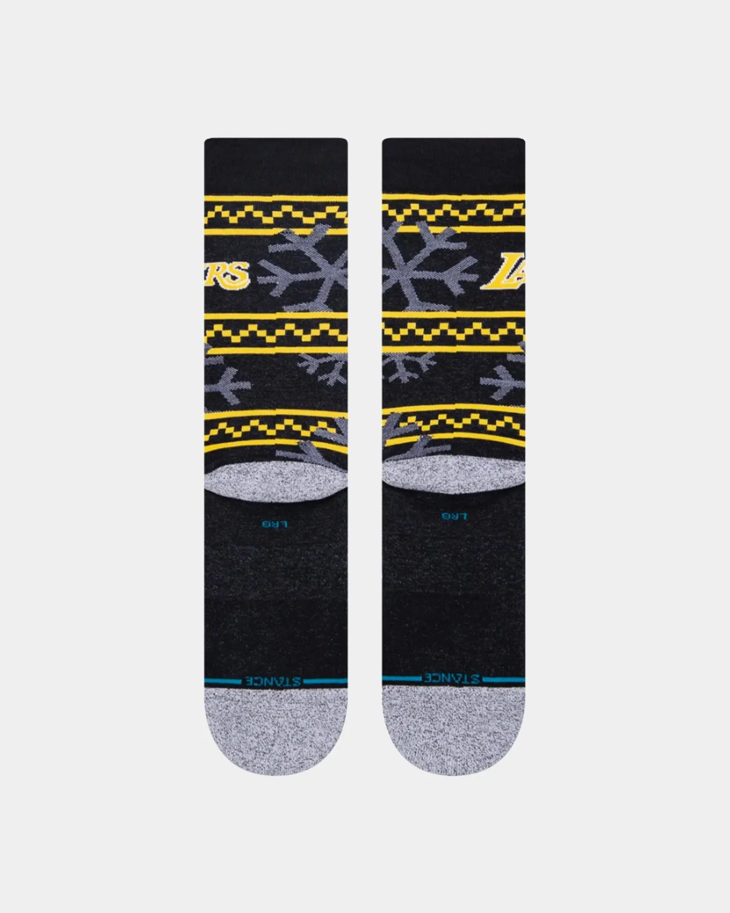 Stance Los Angeles Lakers Frosted 2 Crew Socks Black