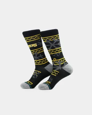 Stance Los Angeles Lakers Frosted 2 Crew Socks Black