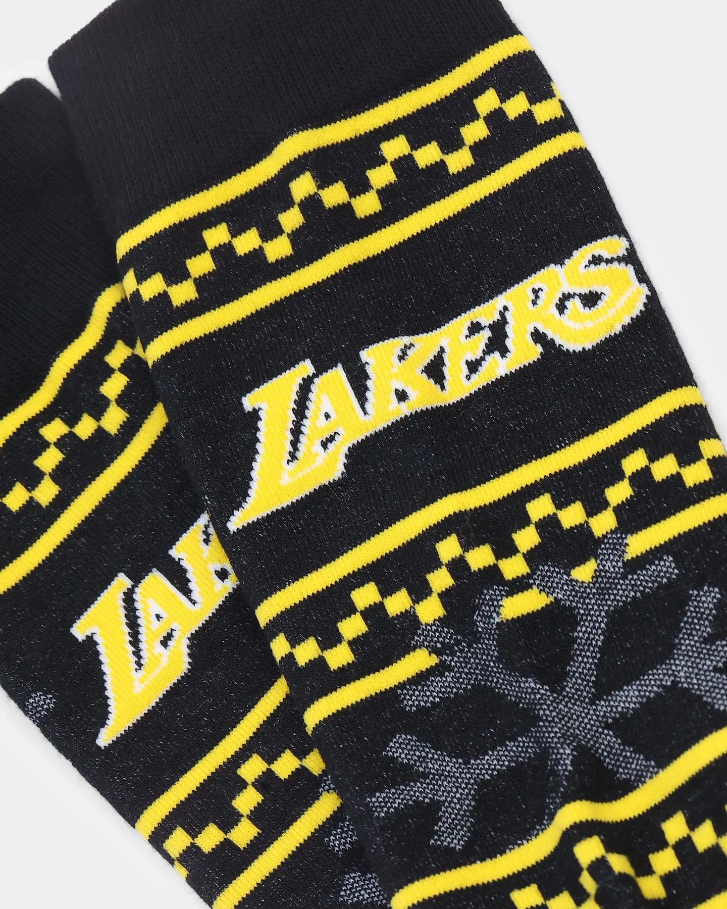 Stance Los Angeles Lakers Frosted 2 Crew Socks Black