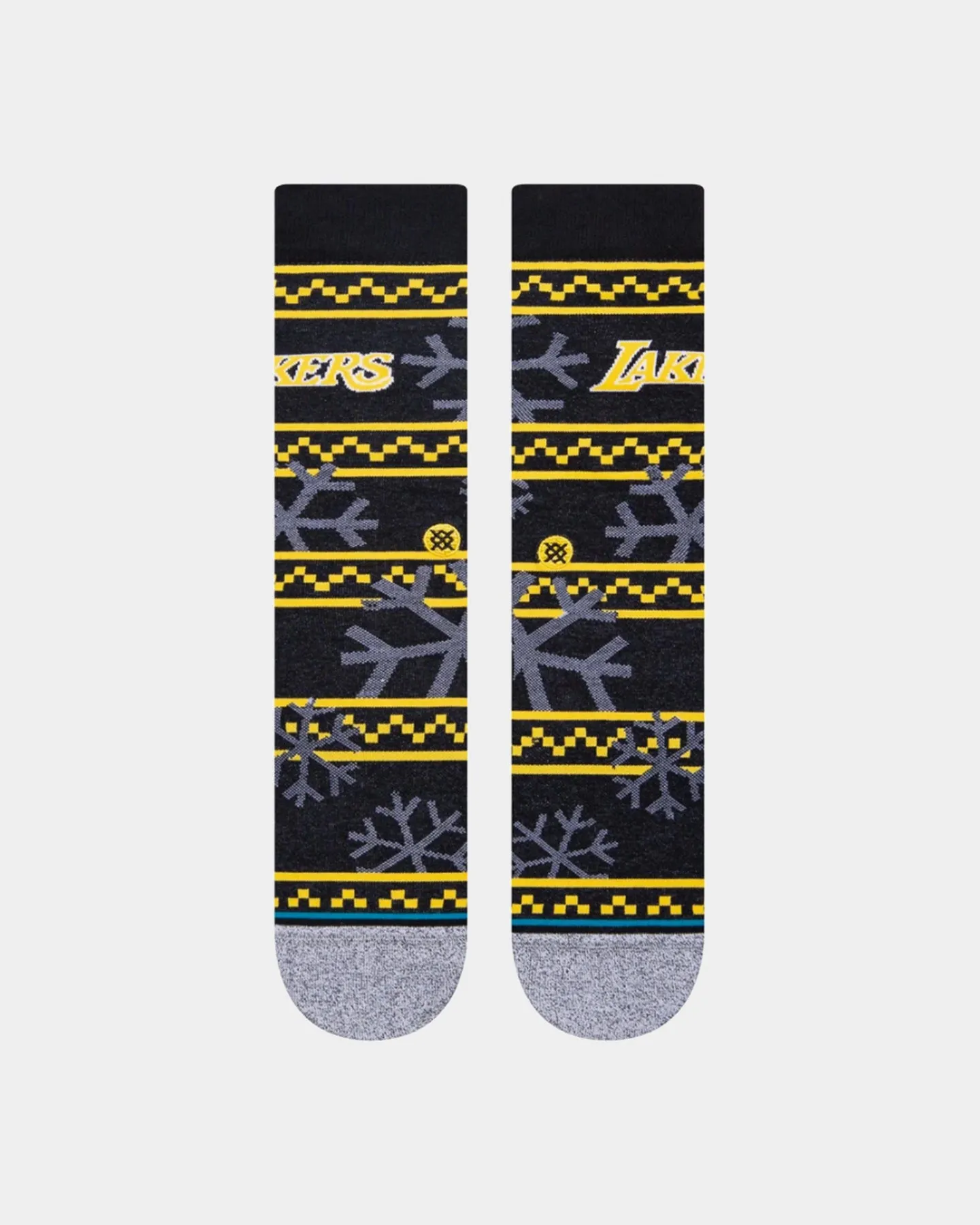 Stance Los Angeles Lakers Frosted 2 Crew Socks Black