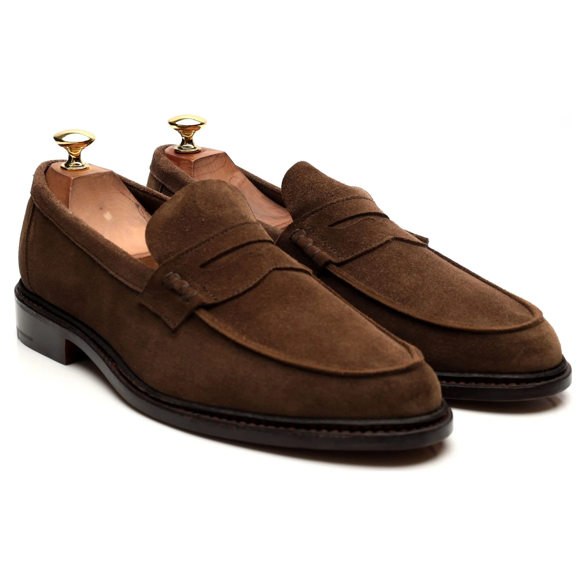 Sunspel Brown Suede Loafers UK 9