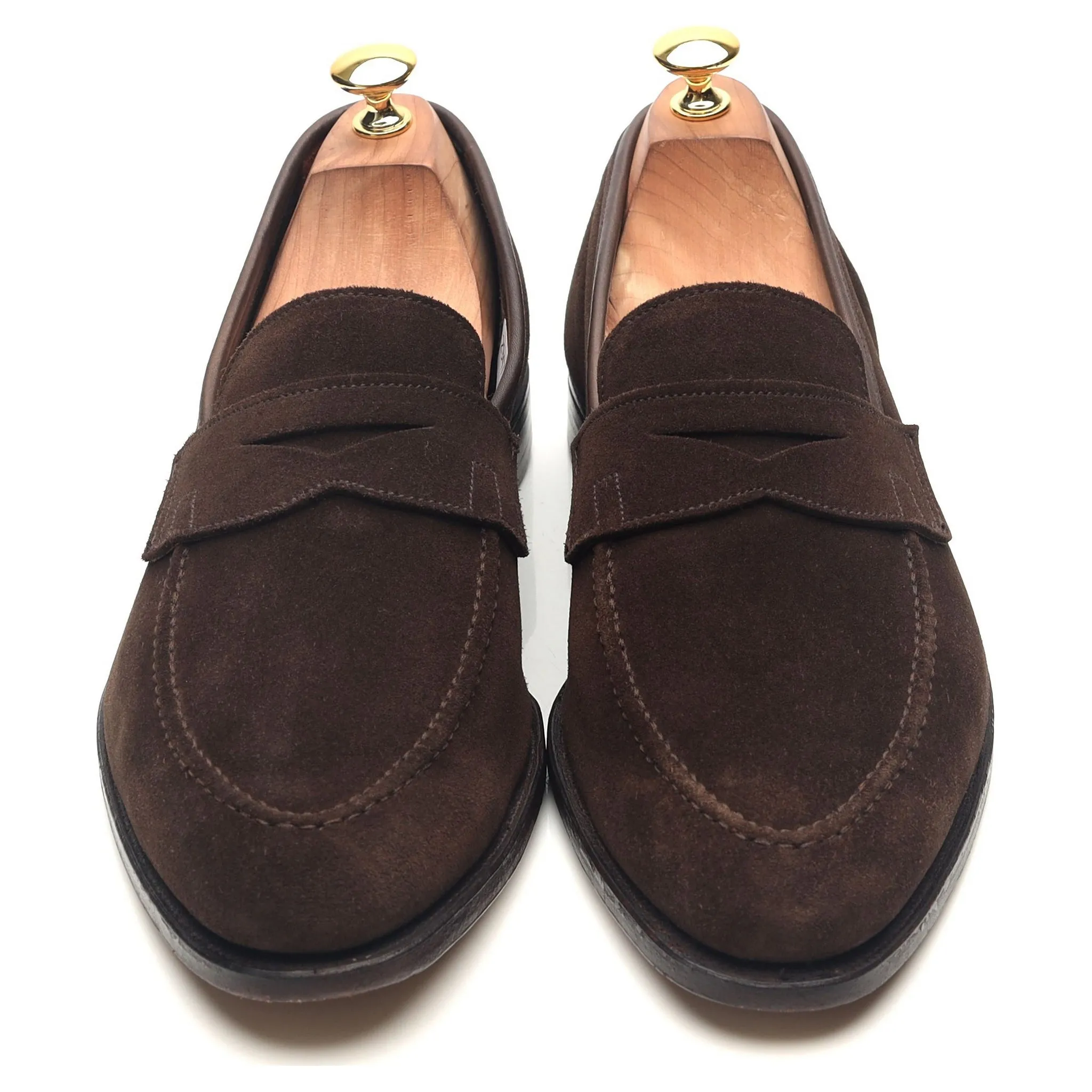 'Teign' Dark Brown Suede Loafers UK 10 E