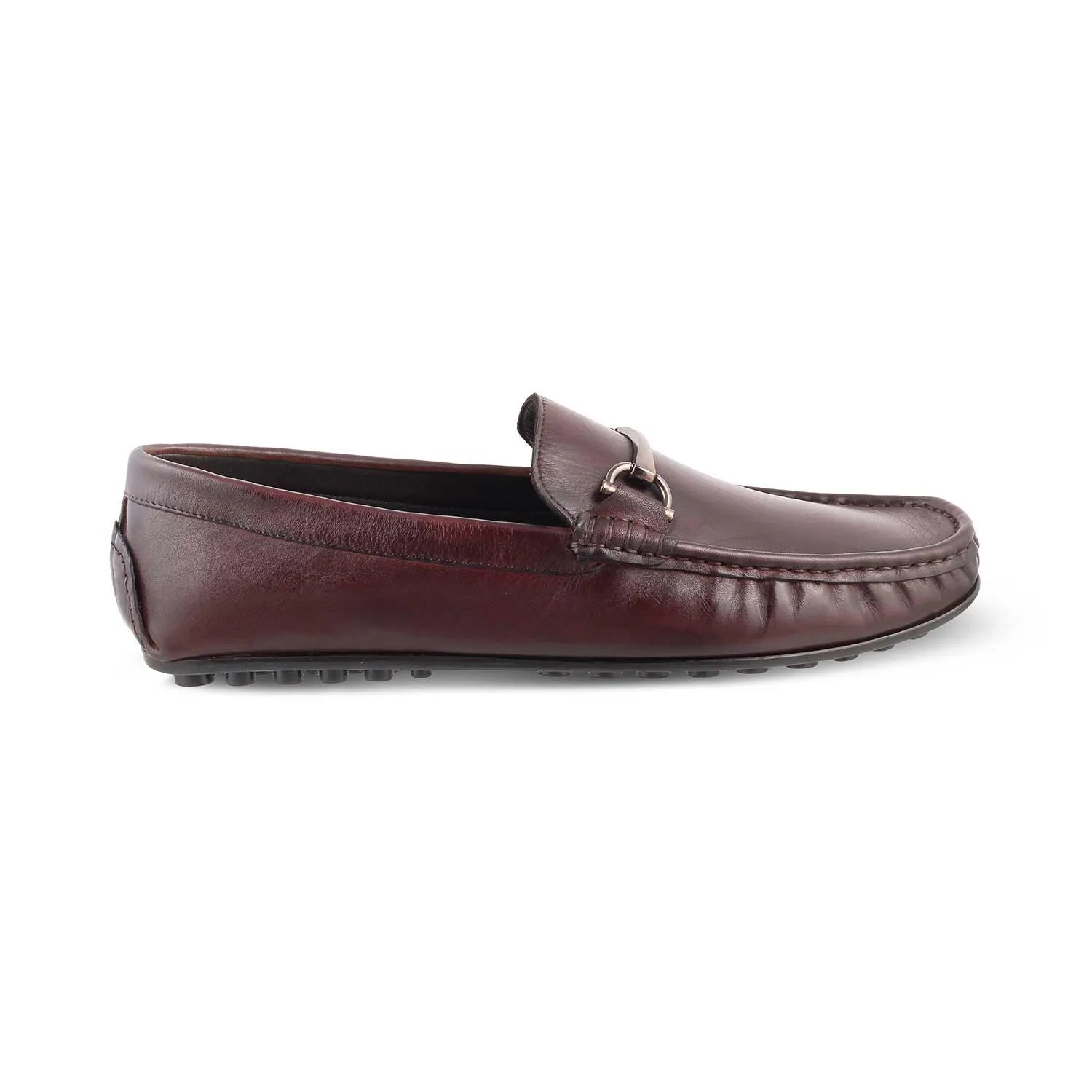 The Cecomf Brown Men's Leather Driving Loafers Tresmode