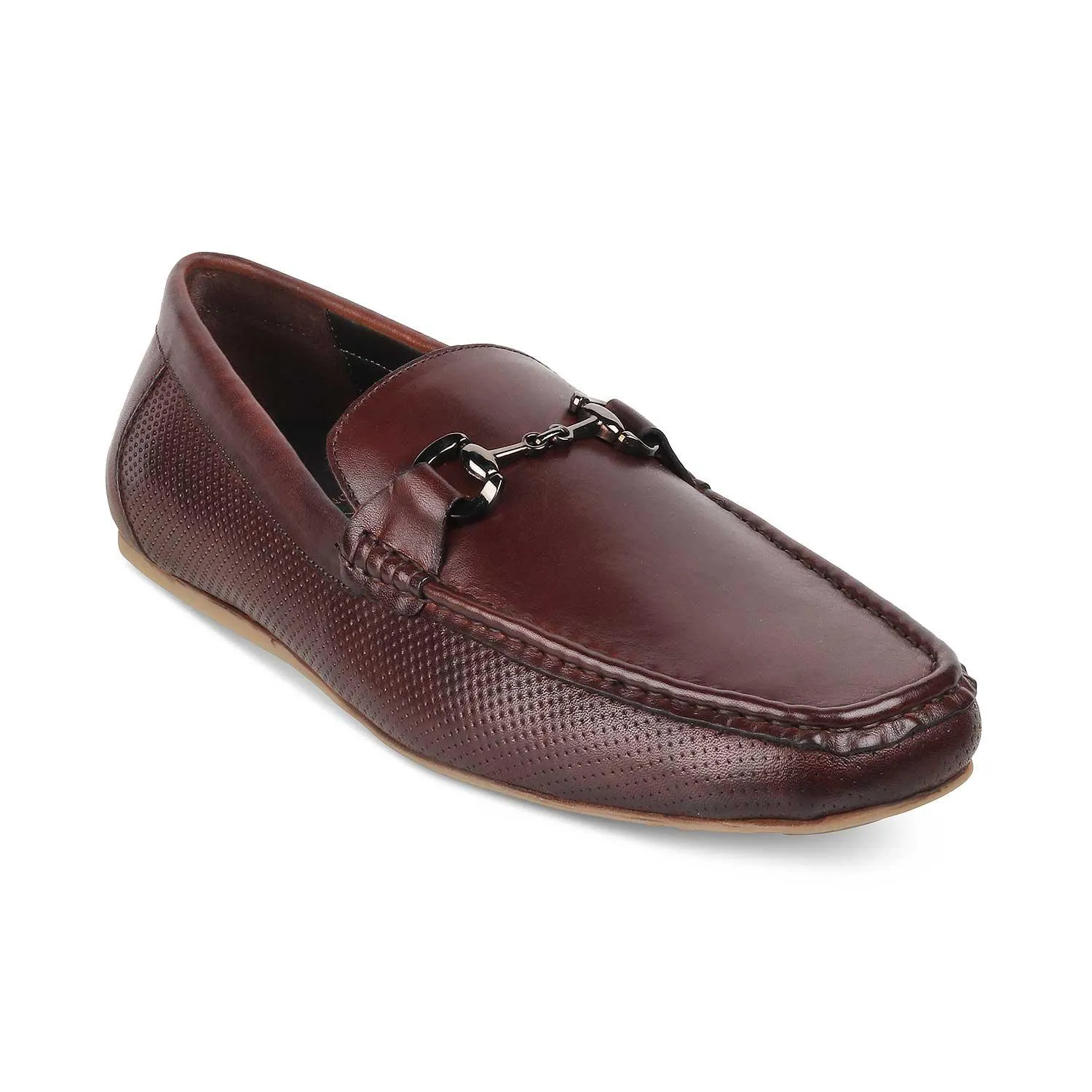 The Otter Brown Men's Leather Driving Loafers Tresmode