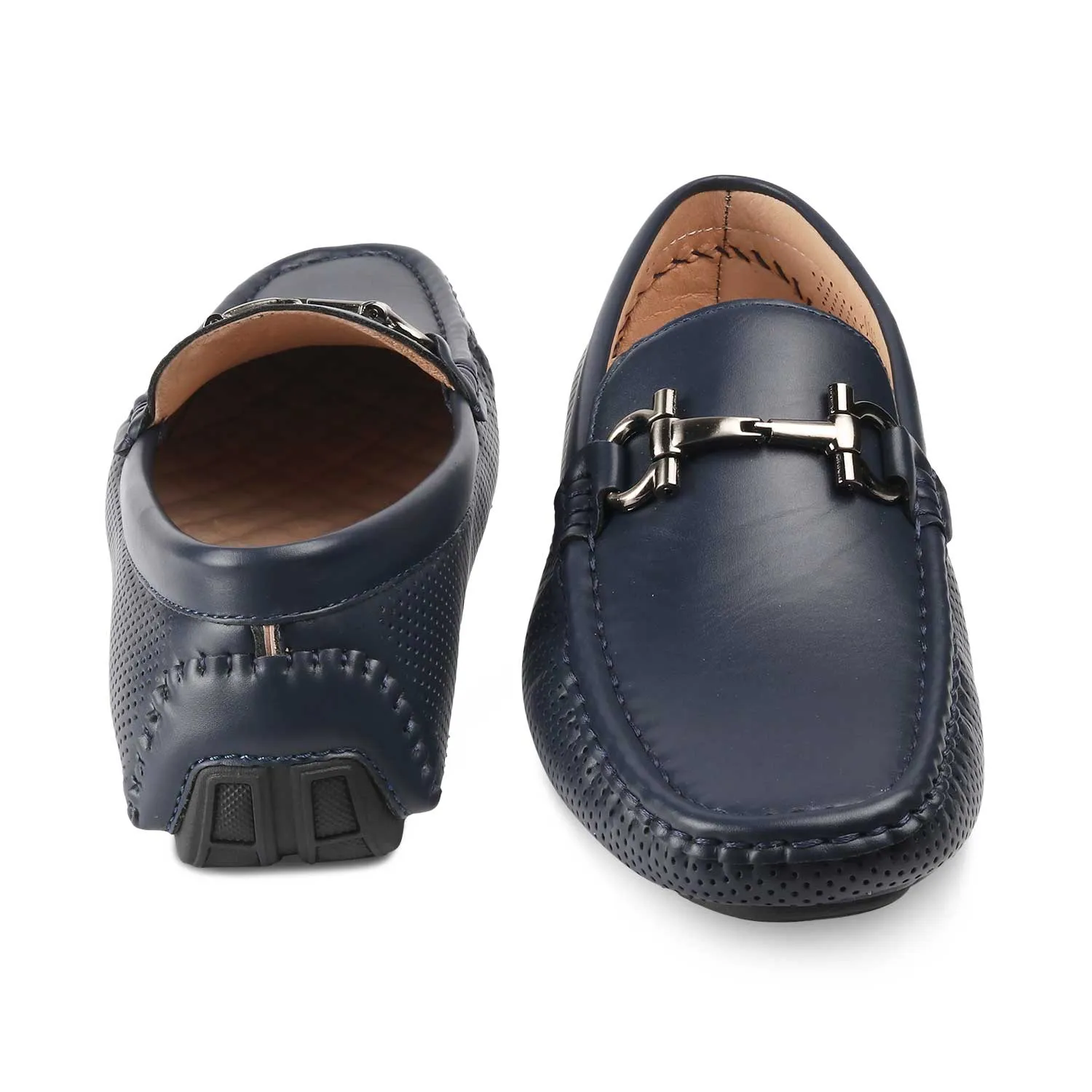 The Peru New Blue Men's Leather Loafers