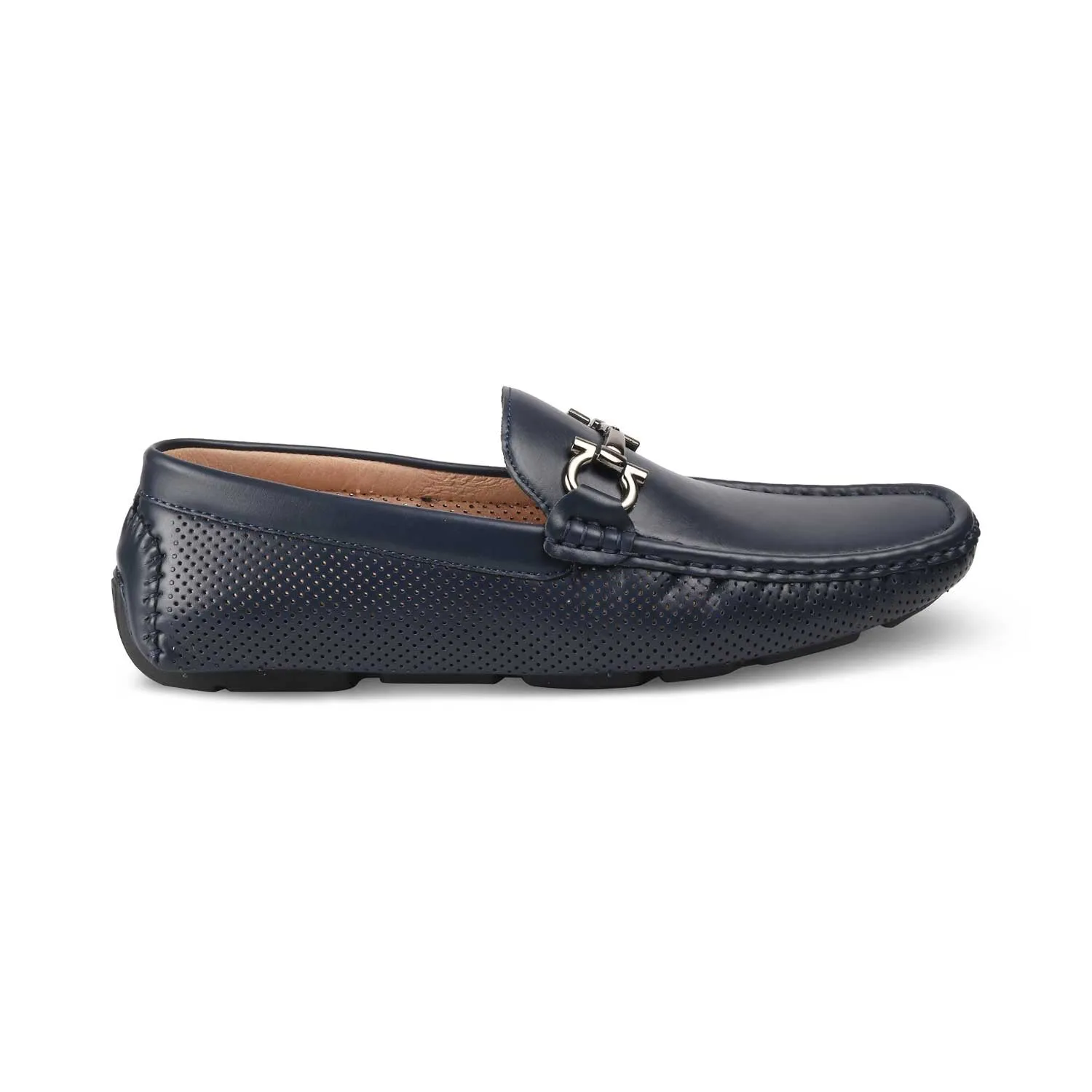 The Peru New Blue Men's Leather Loafers