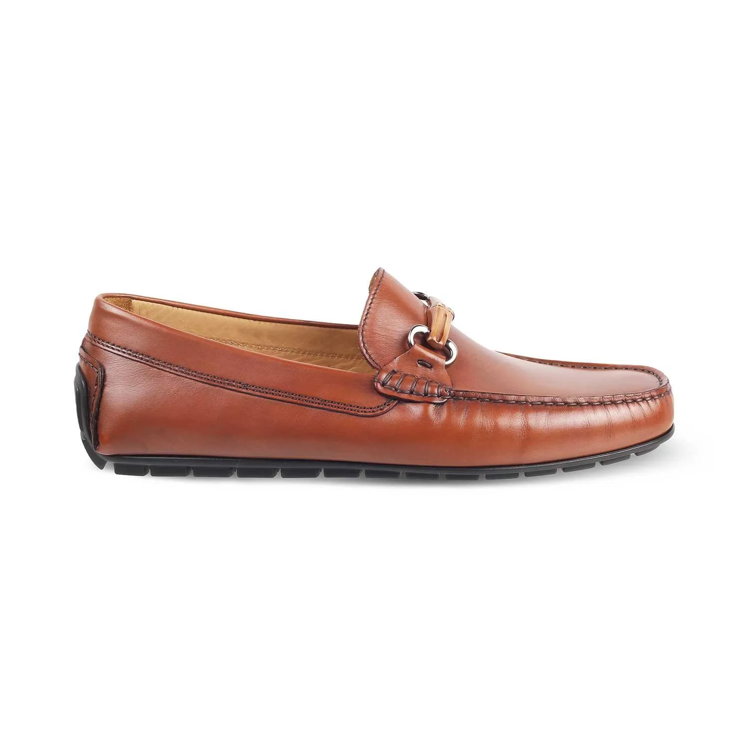 The Prodo Brown Men's Handcrafted Leather Driving Loafers Tresmode