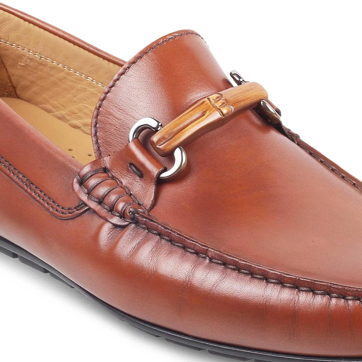 The Prodo Brown Men's Handcrafted Leather Driving Loafers Tresmode