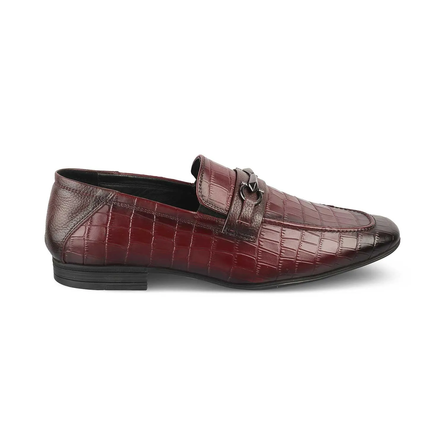 The Reptile Wine Mens Leather Loafers