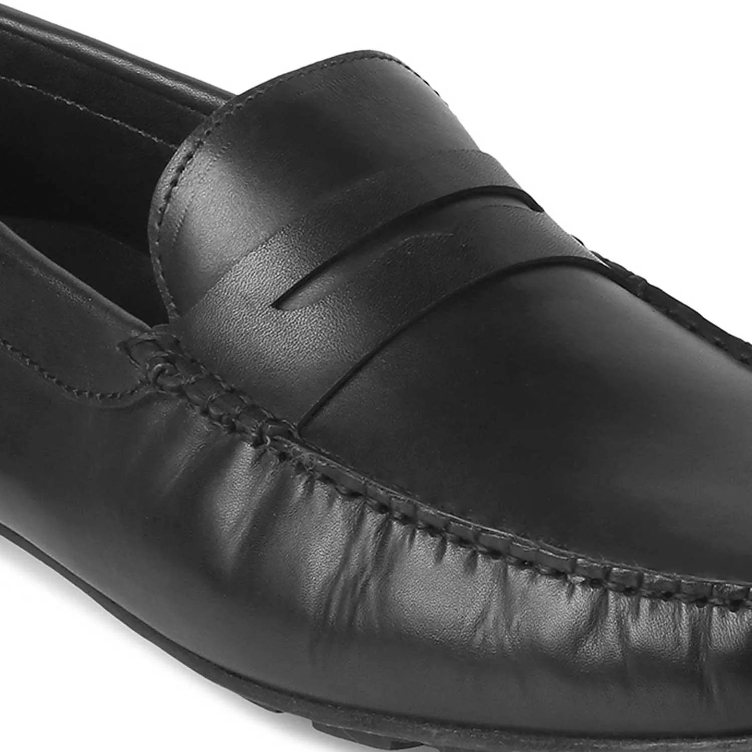 The Sloafer Black Men's Leather Driving loafers Tresmode