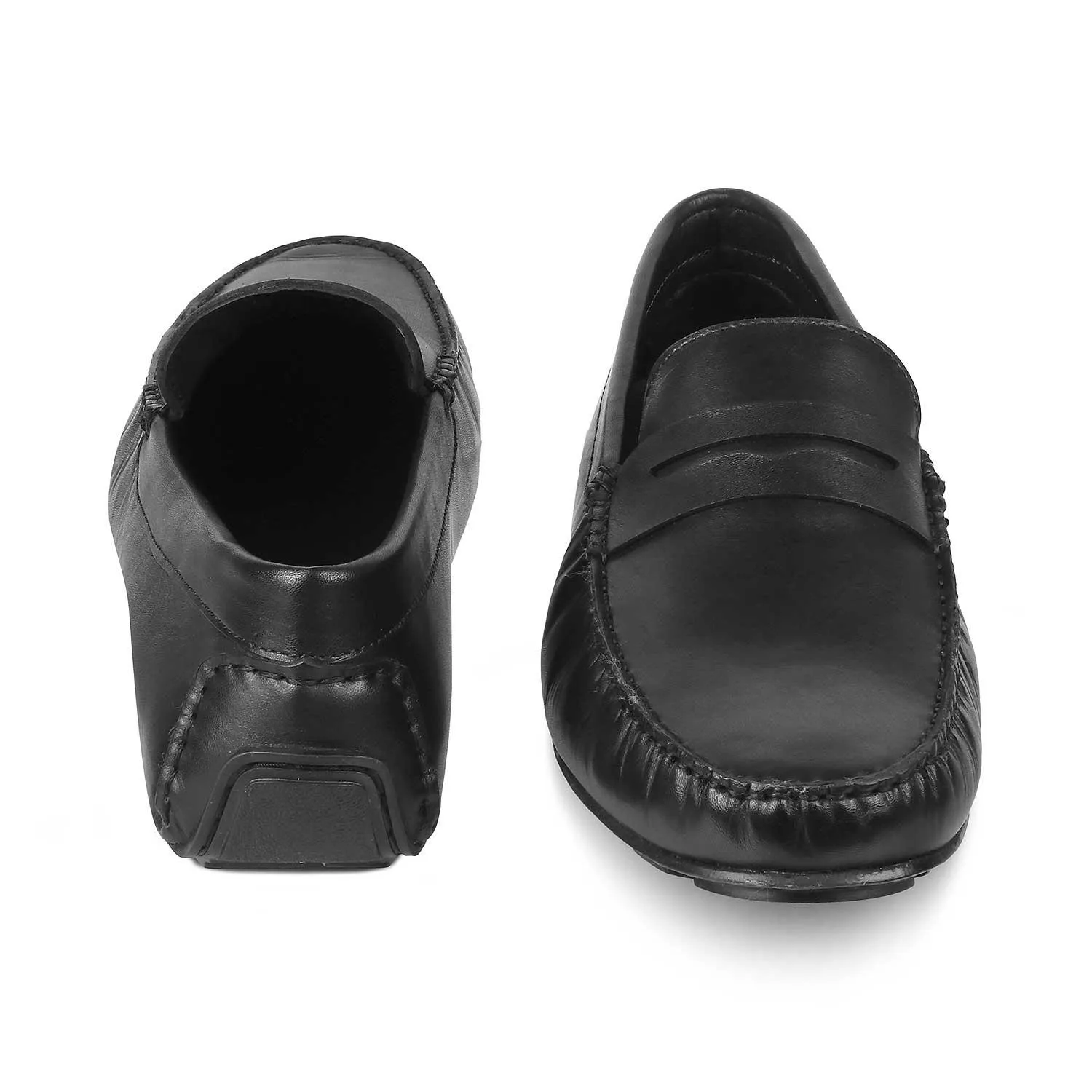 The Sloafer Black Men's Leather Driving loafers Tresmode