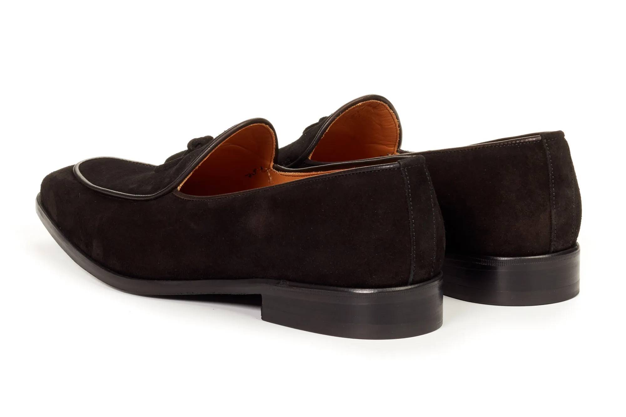 The Van Damme Belgian Loafer - Nero Suede