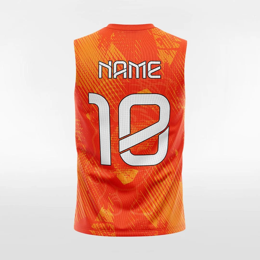 Tiger - Customized Men's Sublimated Sleeveless Soccer Jersey