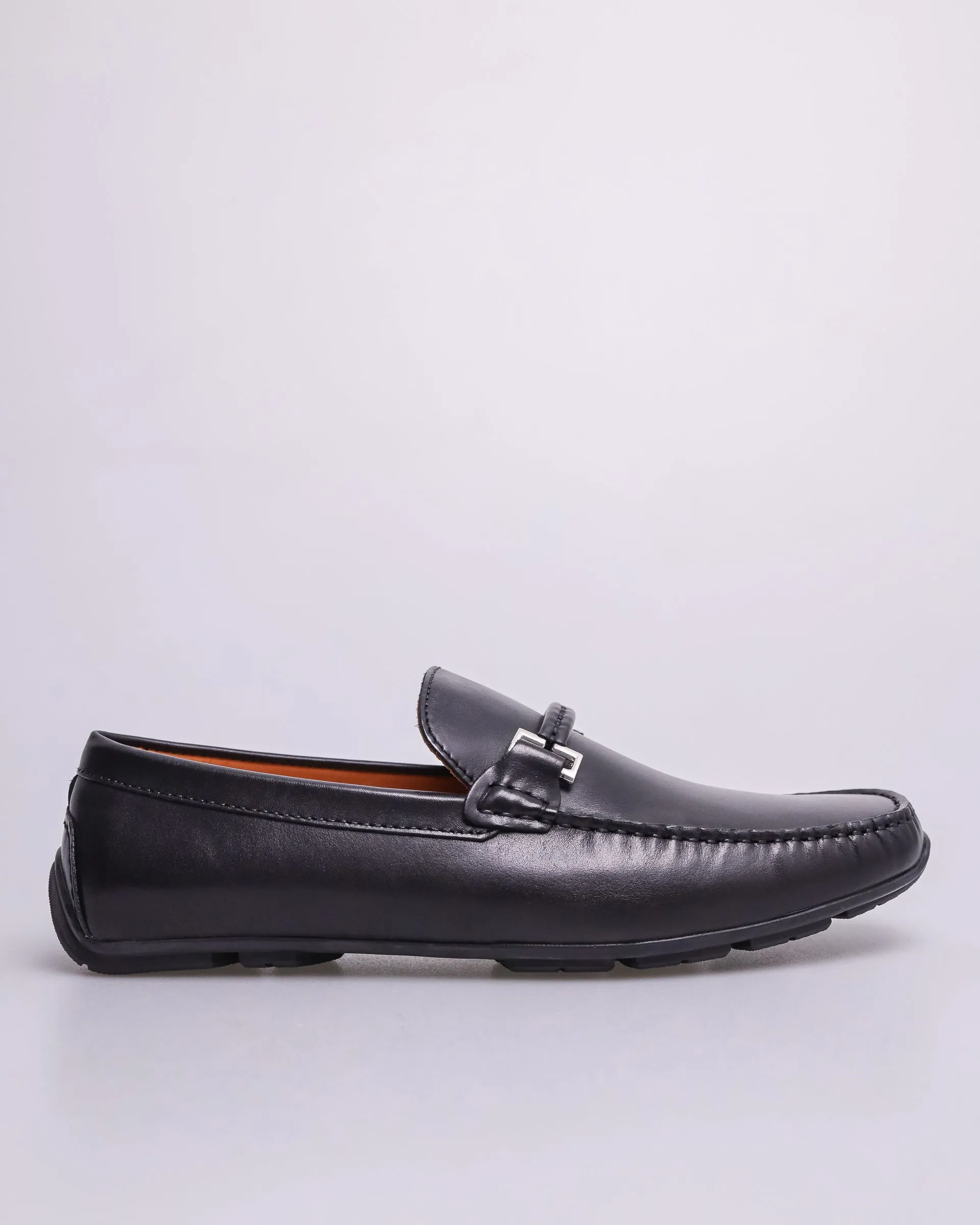 Tomaz C418B Men's Buckle Moccasins (Black)