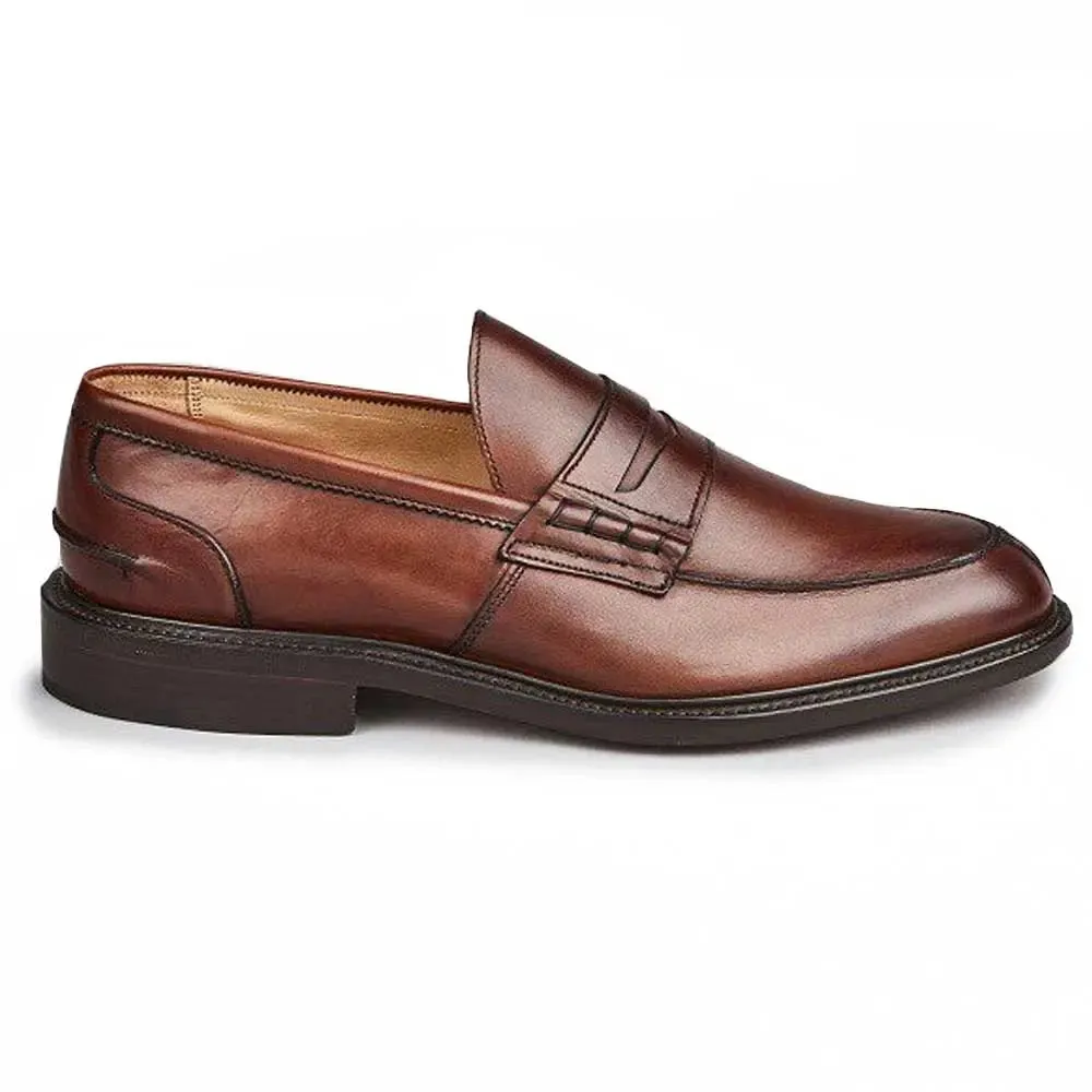 Tricker's James Penny Loafers - Mens Shoes - Chestnut