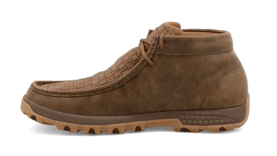 Twisted X Men's Chukka Bomber Chocolate Driving Moccasins MXC0013