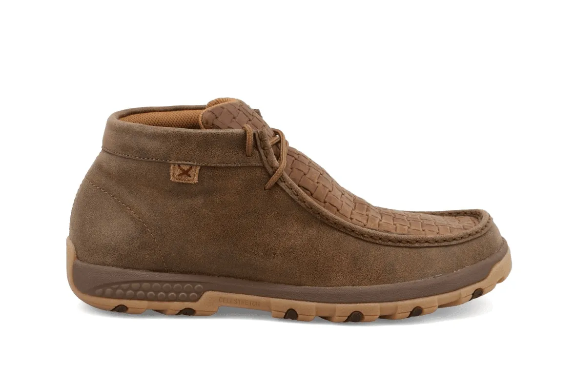 Twisted X Men's Chukka Bomber Chocolate Driving Moccasins MXC0013