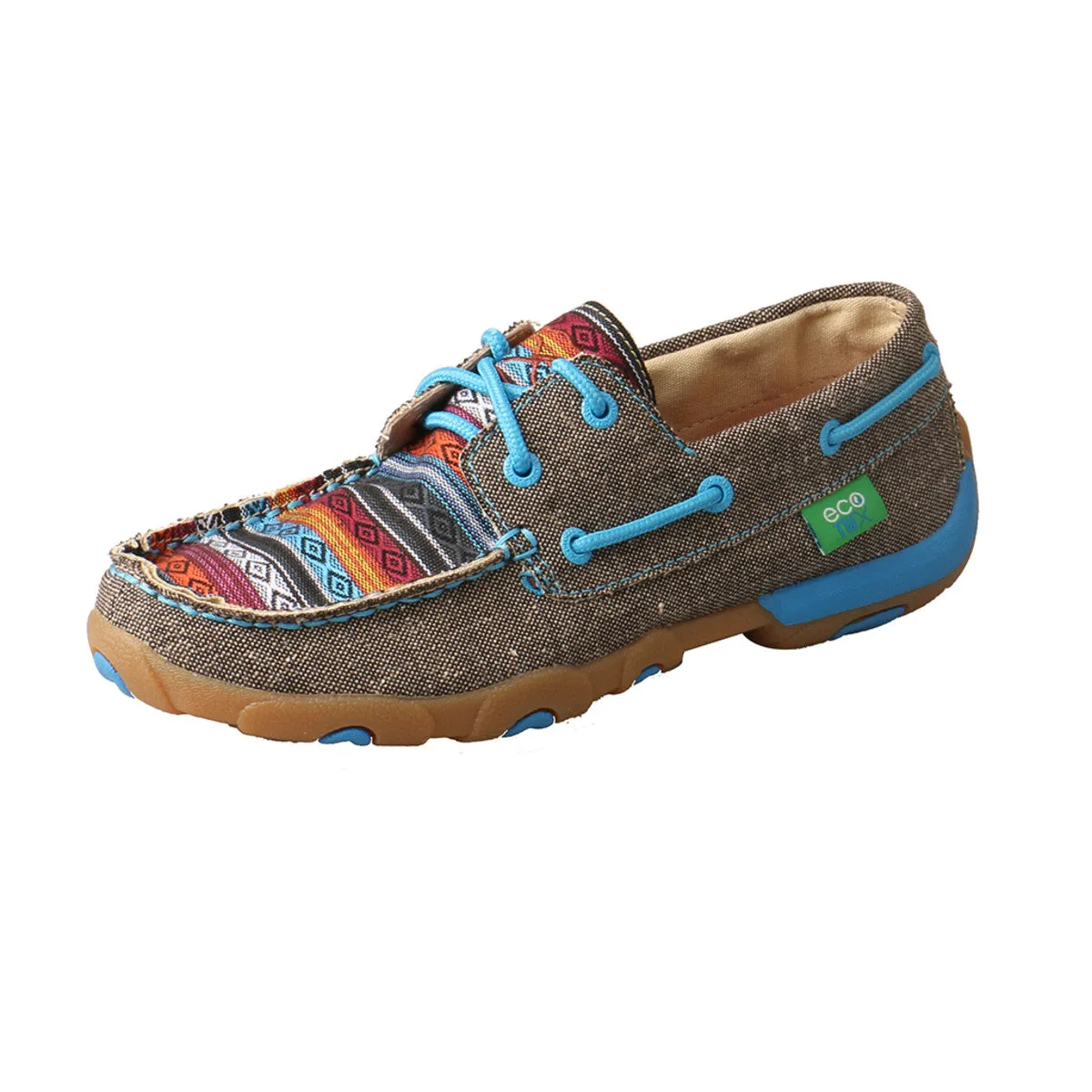 Twisted X Women's Boat Shoe Driving Moccasins