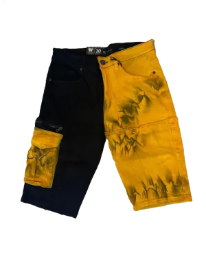 Waimea Black &  Yellow Shorts