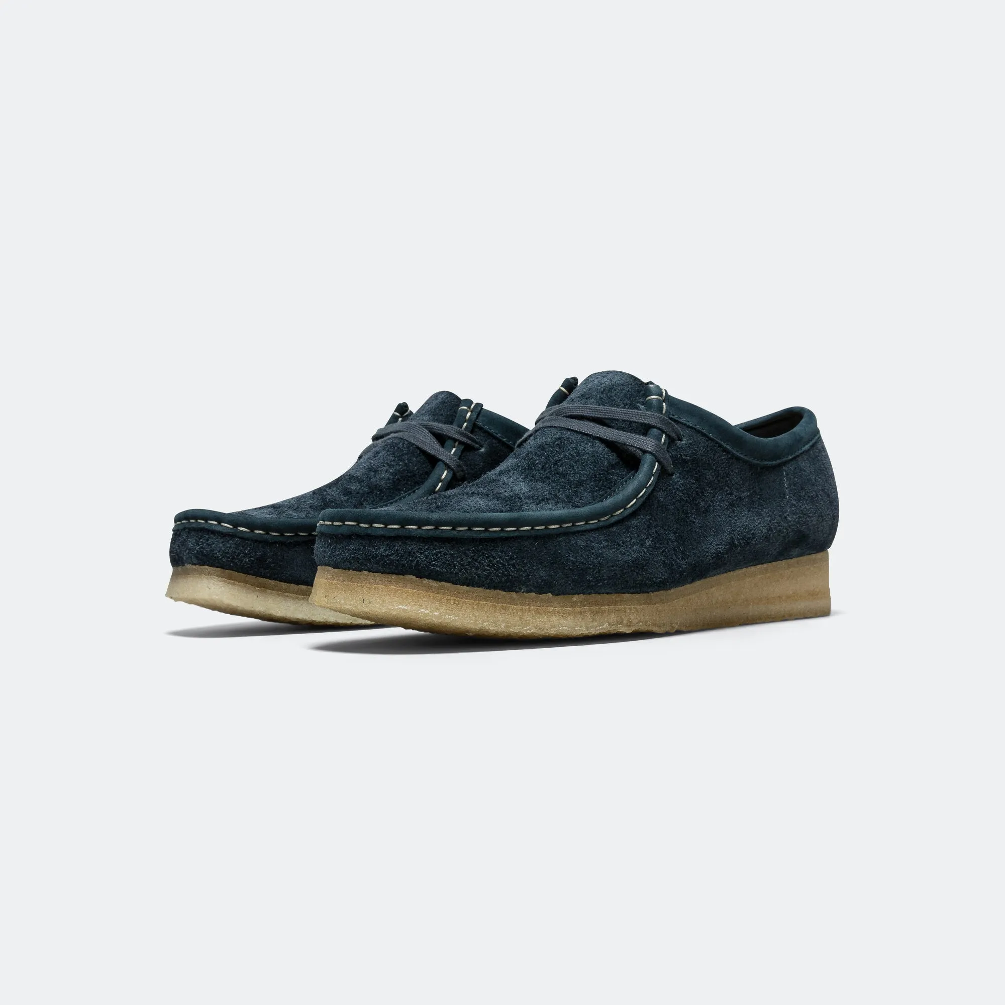 Wallabee - Navy/Teal Suede