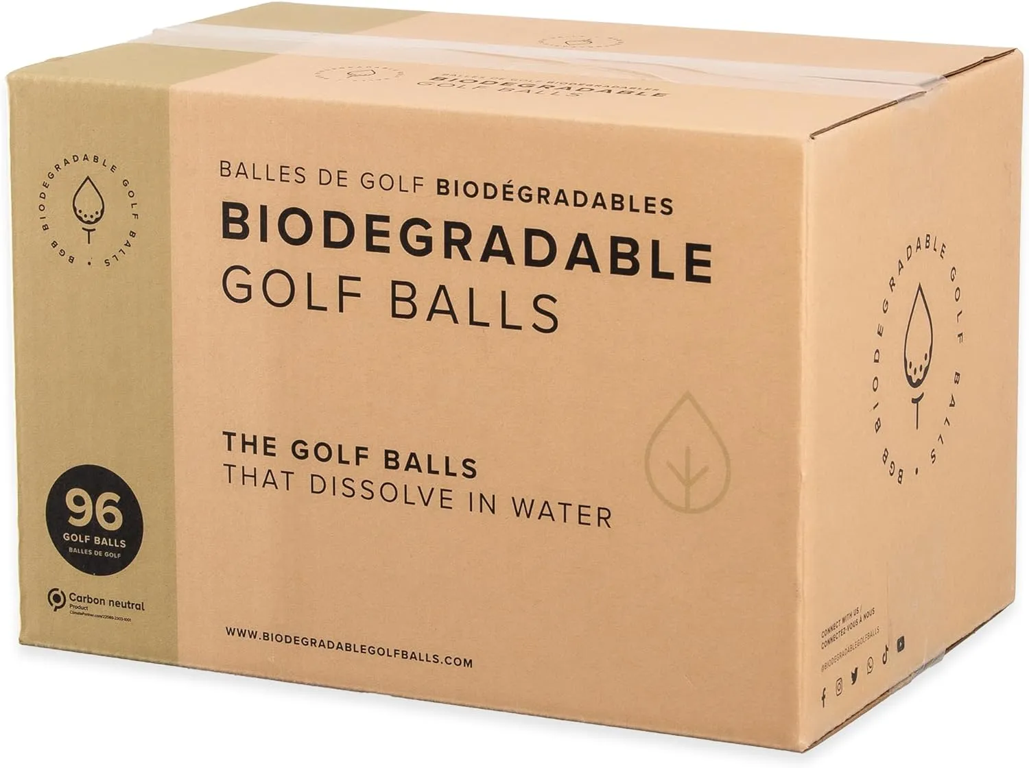 Water Dissolvable Golf Balls, Eco Friendly Water Soluble Dissolves in 2-4 Weeks