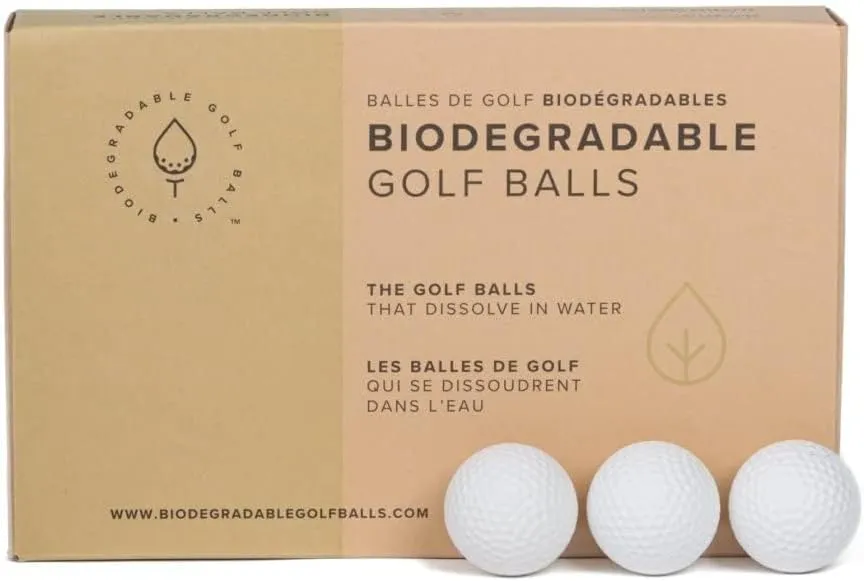 Water Dissolvable Golf Balls, Eco Friendly Water Soluble Dissolves in 2-4 Weeks