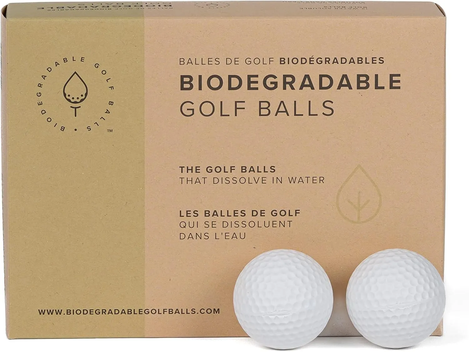 Water Dissolvable Golf Balls, Eco Friendly Water Soluble Dissolves in 2-4 Weeks