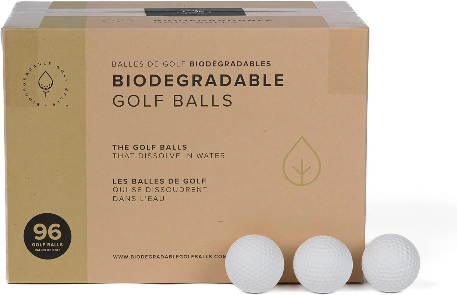 Water Dissolvable Golf Balls, Eco Friendly Water Soluble Dissolves in 2-4 Weeks