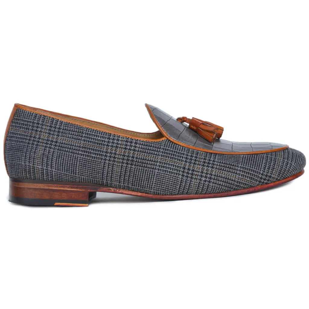 Wedlock Grey Designer Loafers