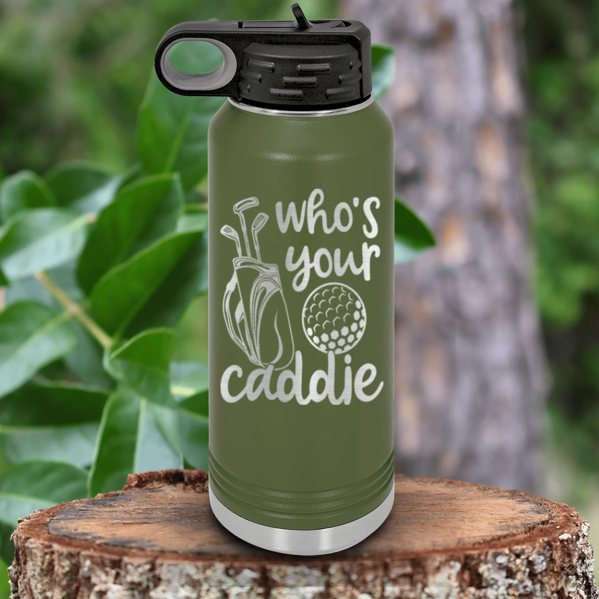 Whos Your Caddie Water Bottle