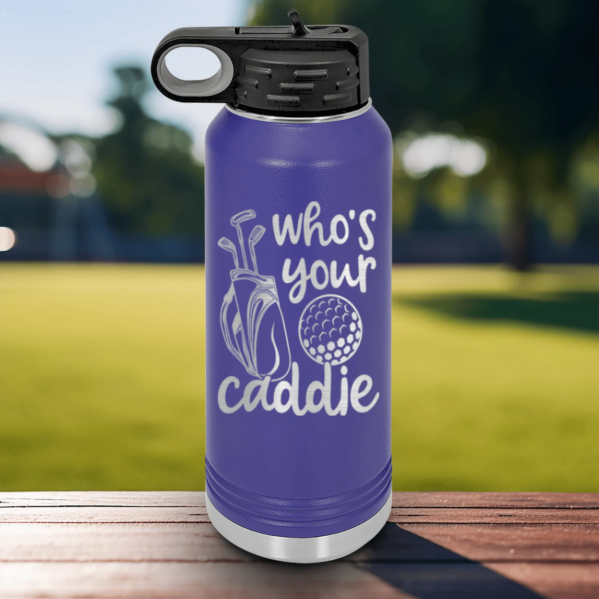 Whos Your Caddie Water Bottle