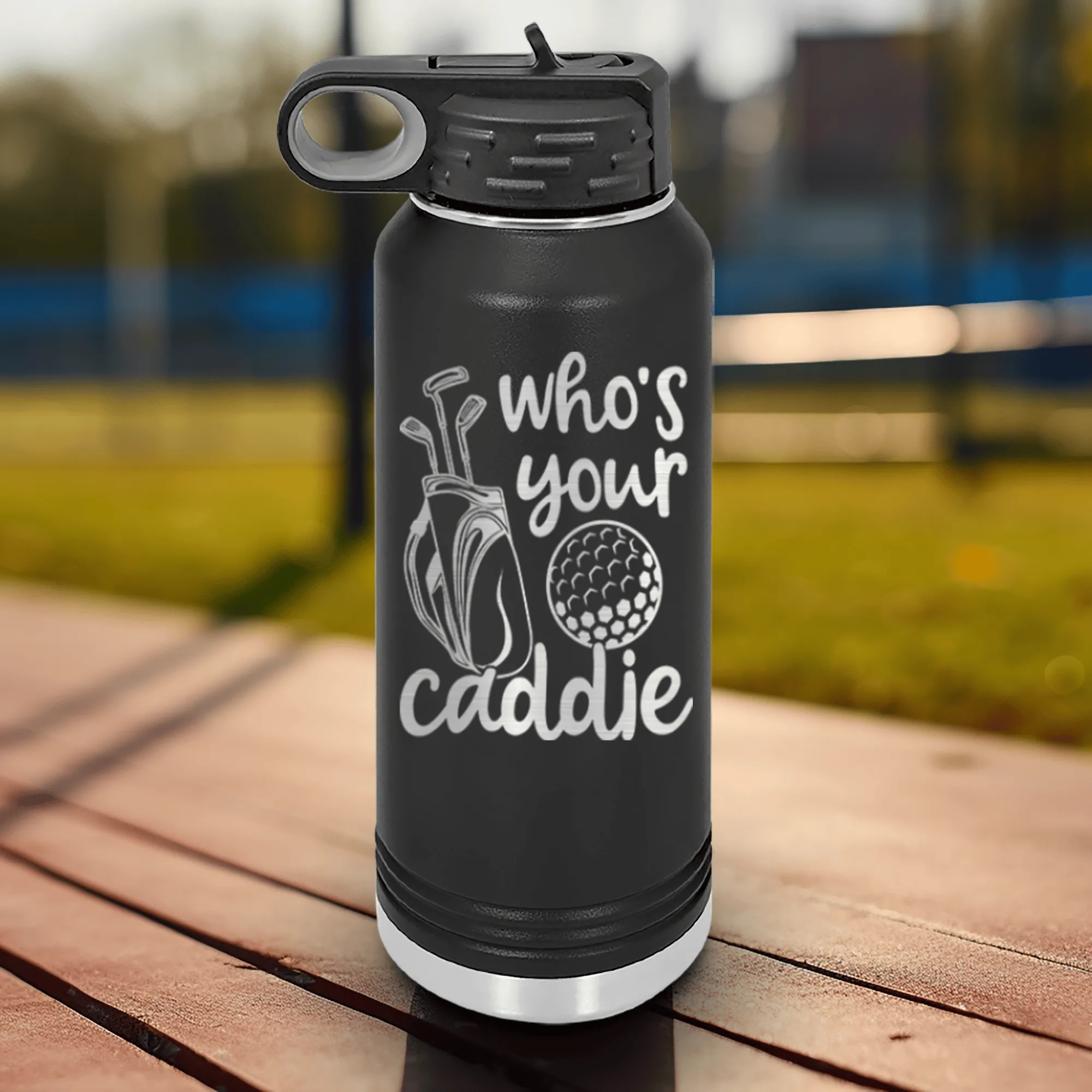 Whos Your Caddie Water Bottle