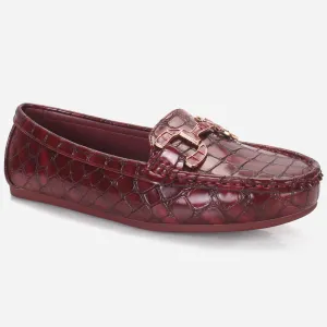 Womens "MAEYRUM" Flat Comfy Slide In Moccasins