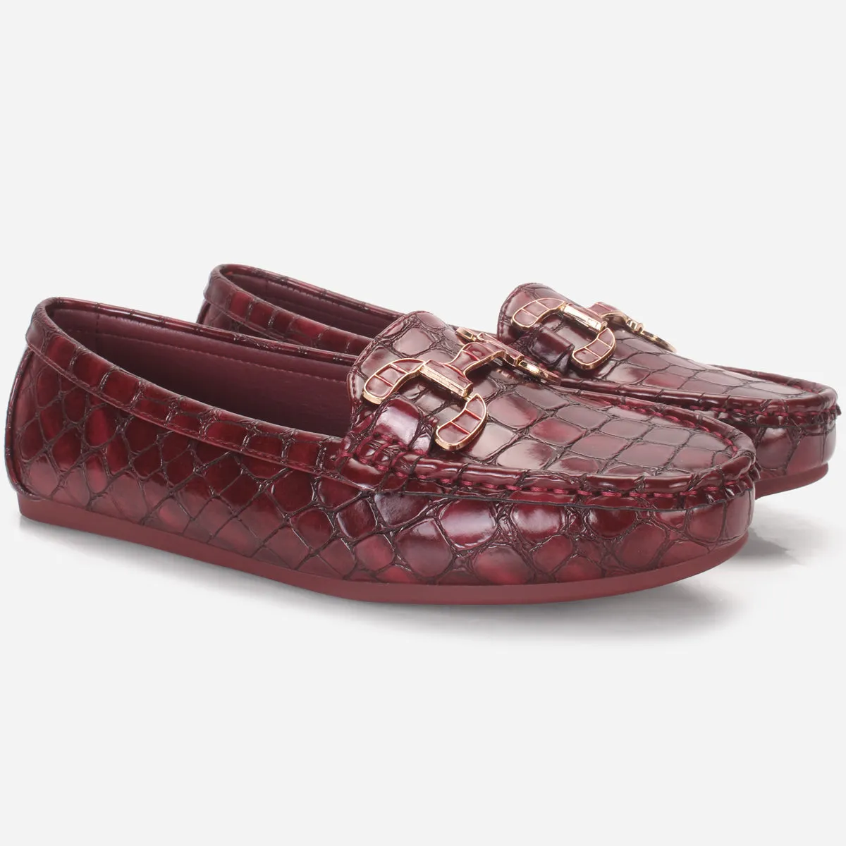 Womens "MAEYRUM" Flat Comfy Slide In Moccasins