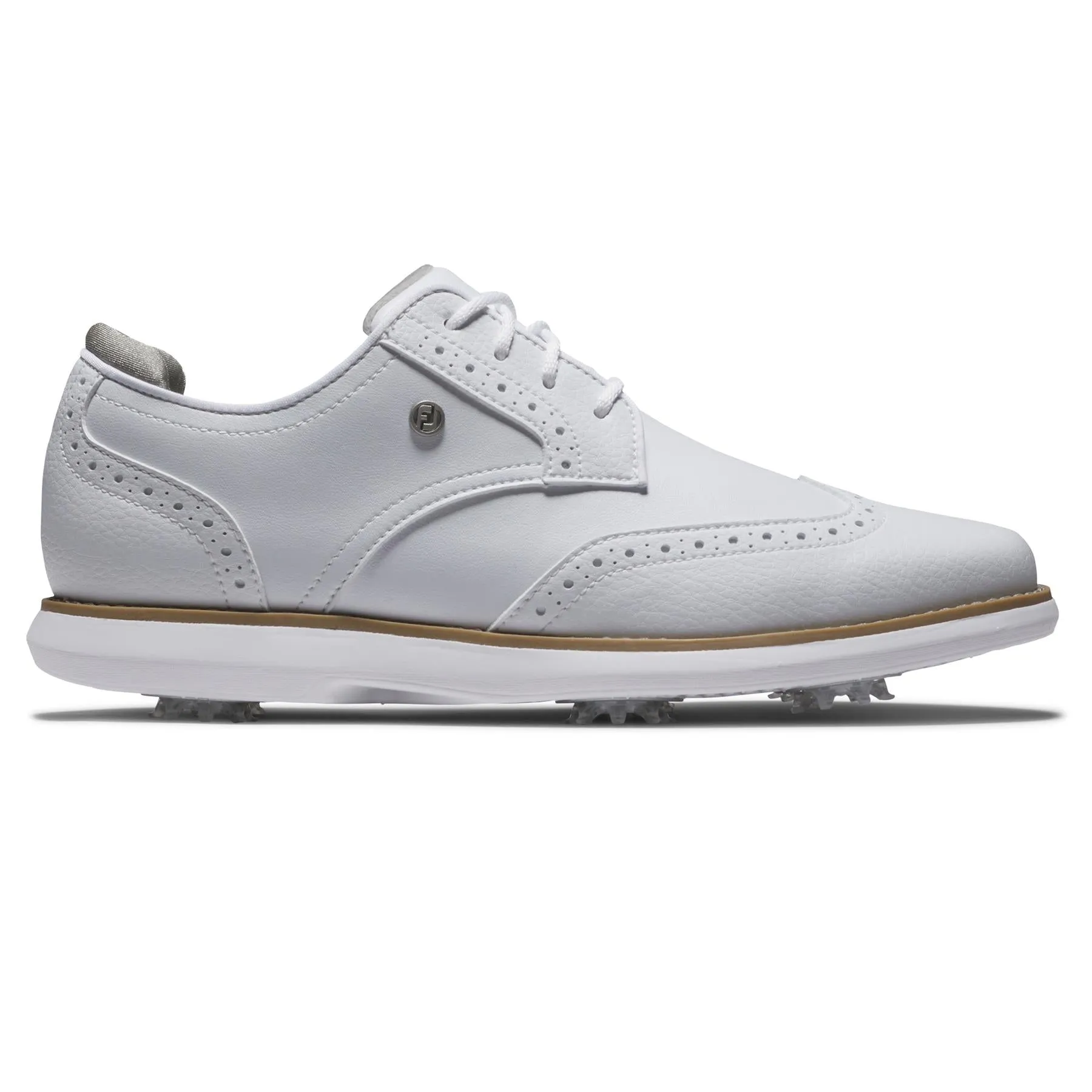 Womens Traditions Cleated Golf Shoes White - 2025