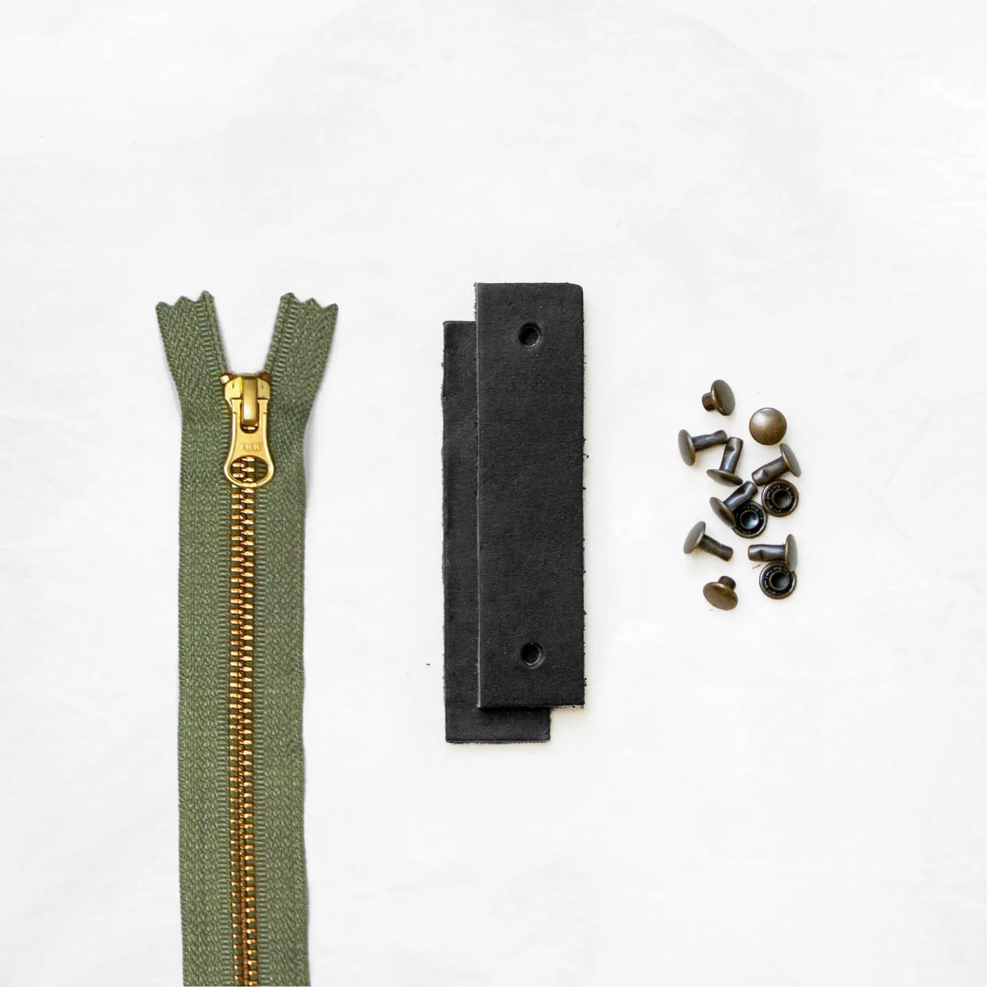 Woodland - Black Leather   Hardware Kit