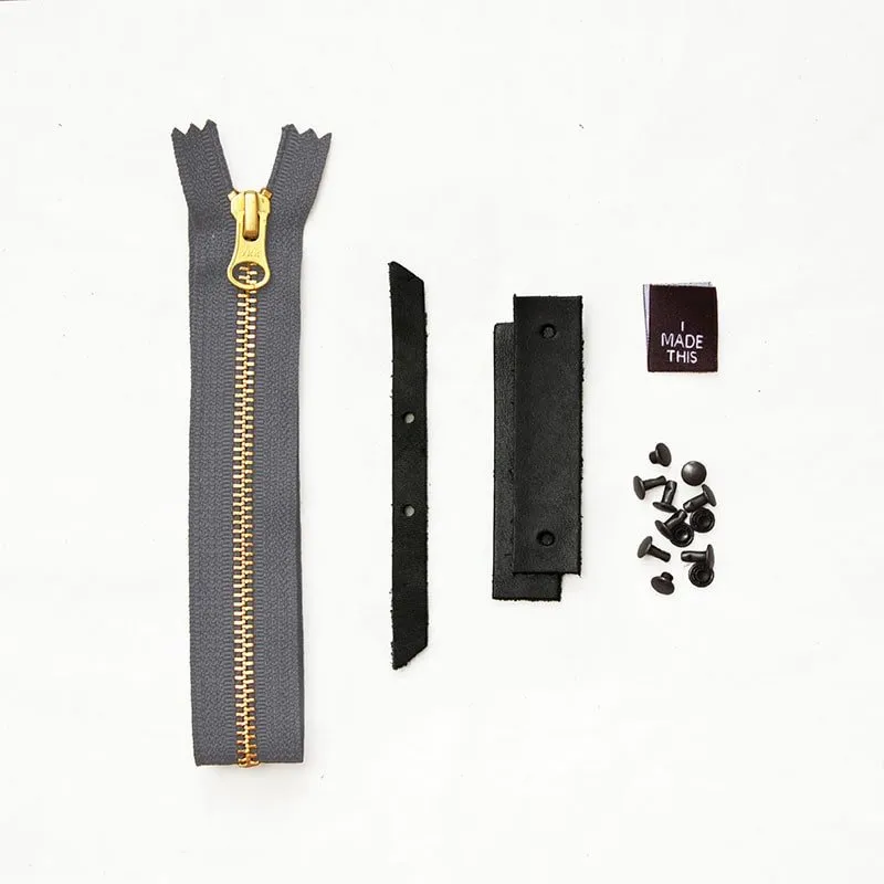 Woodland - Black Leather   Hardware Kit