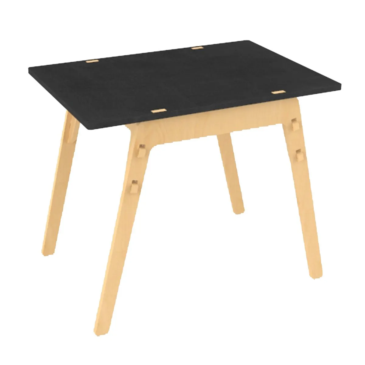 X&Y Black Kiwi Table - Natural