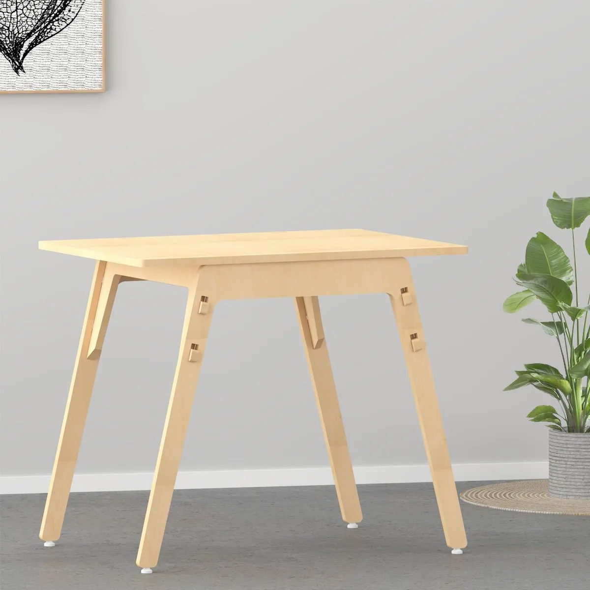 X&Y Black Kiwi Table - Natural