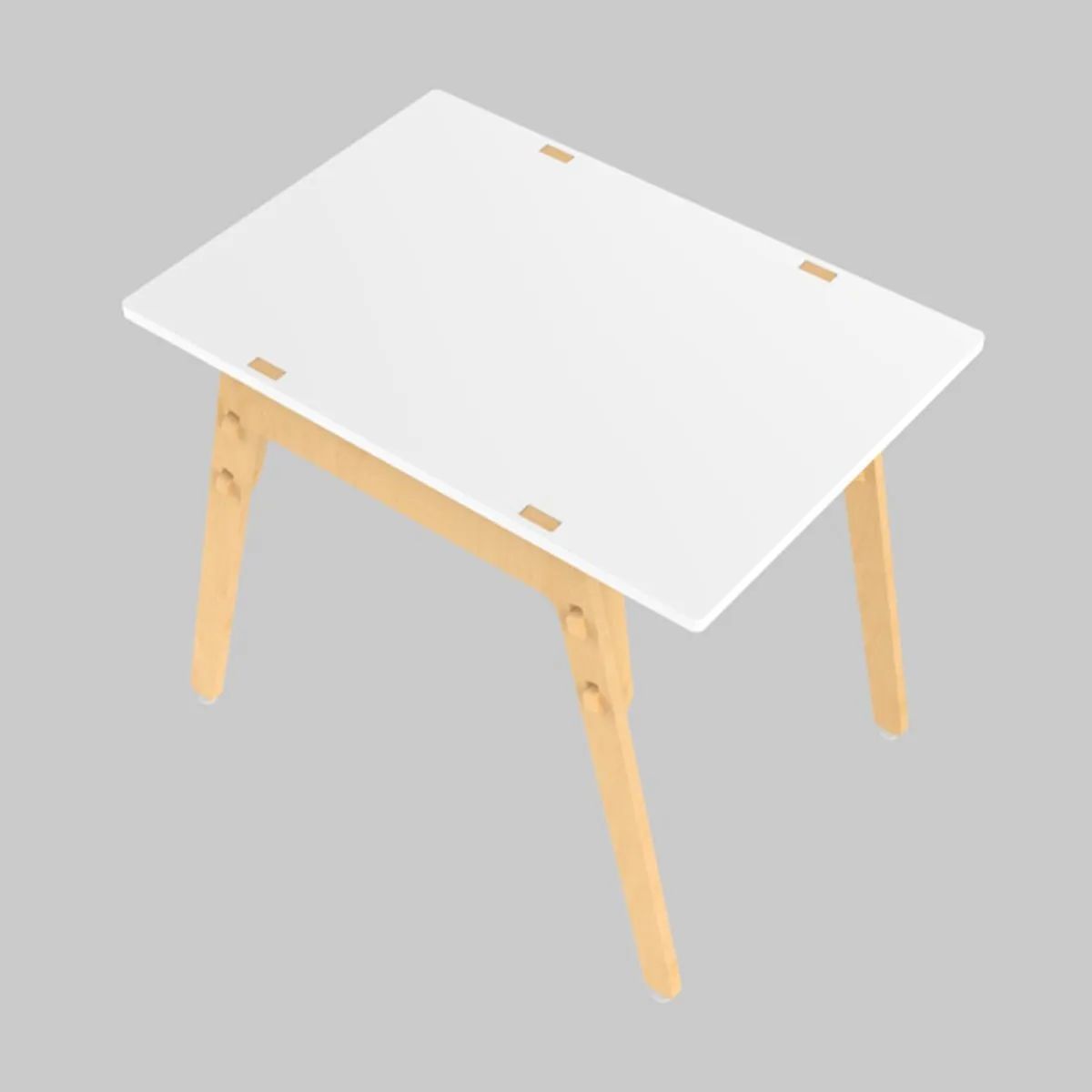 X&Y Black Kiwi Table - White