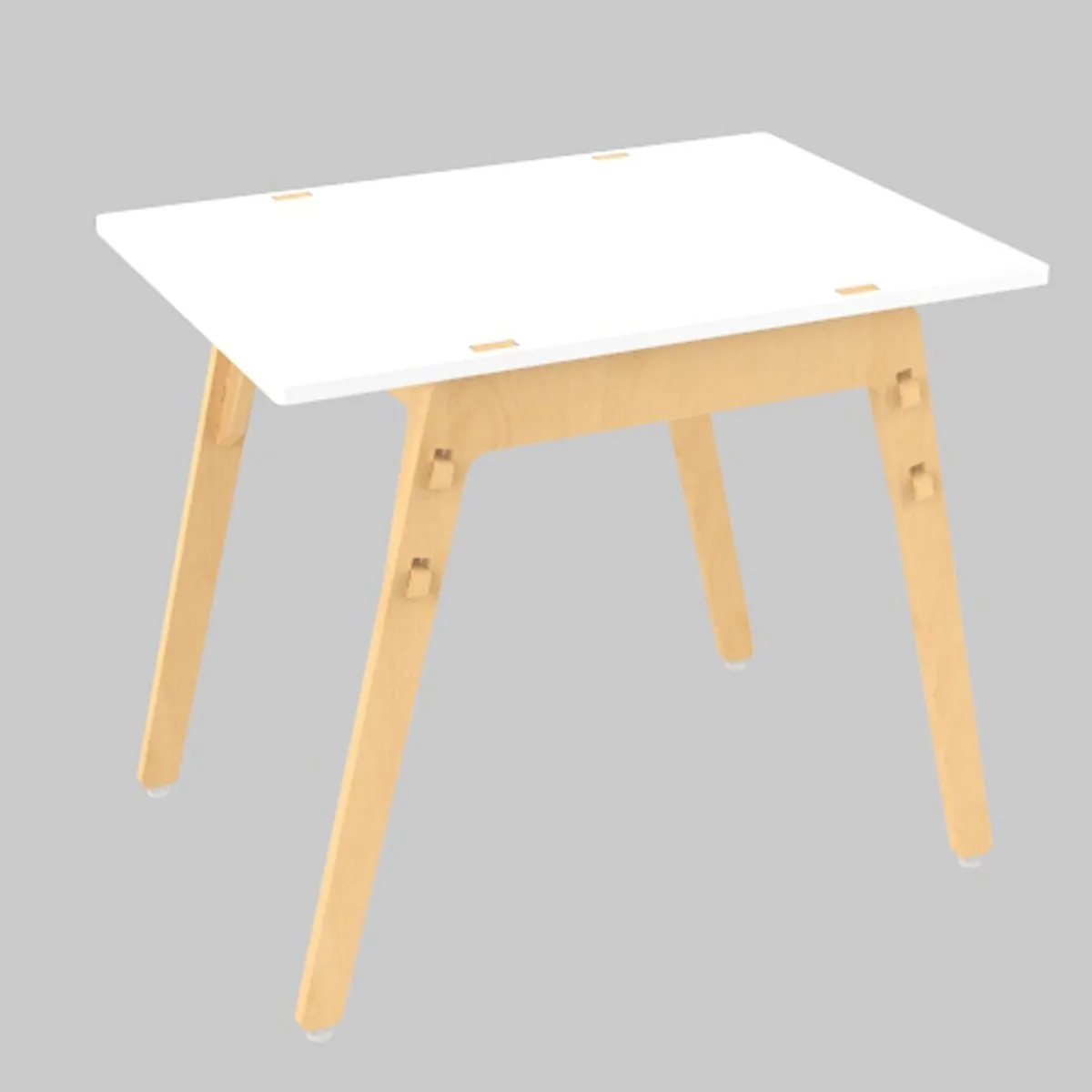 X&Y Black Kiwi Table - White