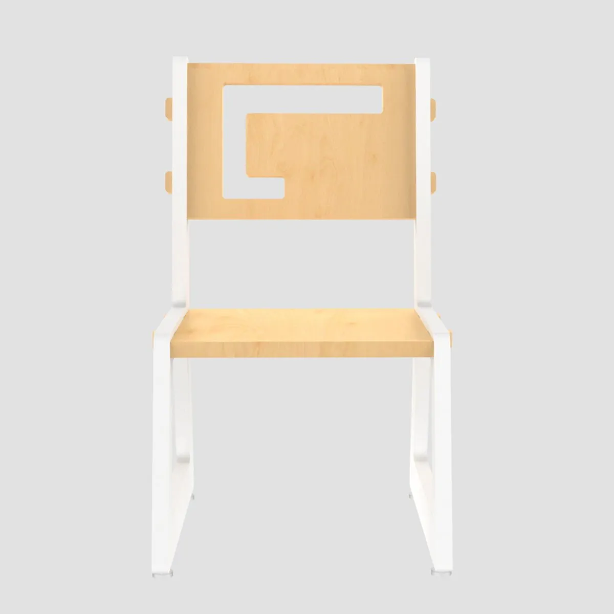 X&Y Blue Apple Chair - White