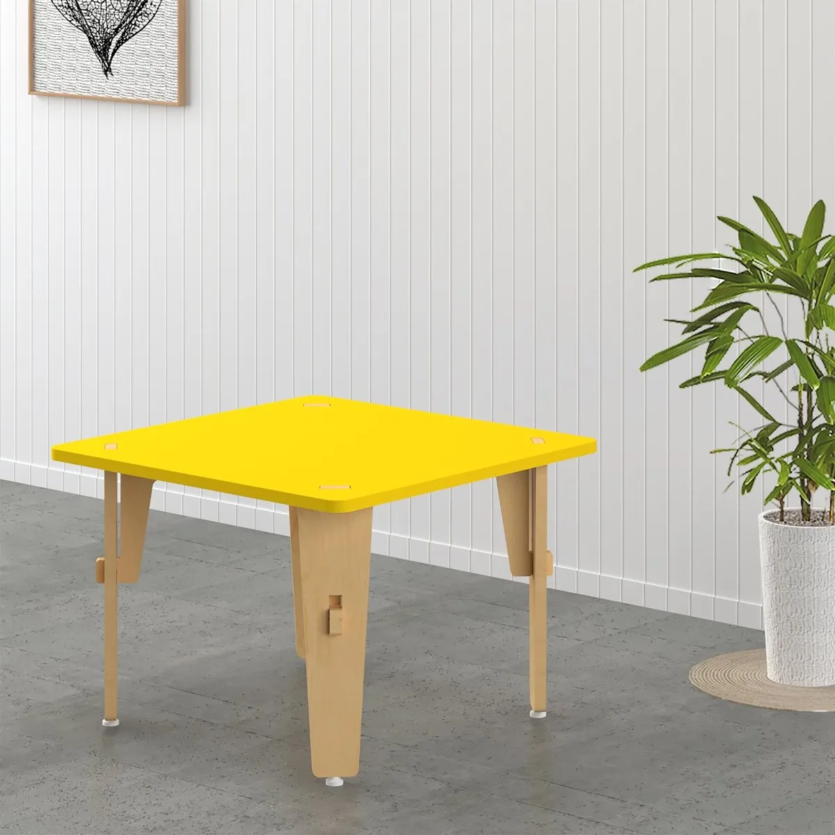 X&Y Lime Fig Table - 15" | Yellow